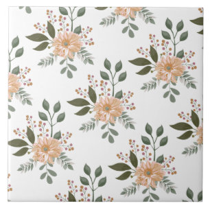 Carreau Carrelage en céramique à motifs floraux