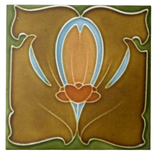 Carreau Carrelage en céramique - Antique Floral Art Nouvea