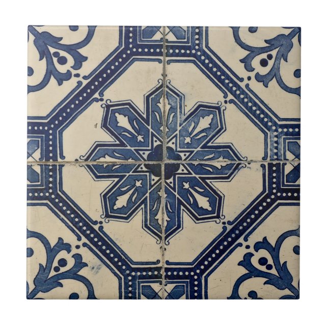 Carreau Carrelage en céramique - Azulejo portugais traditi (Devant)