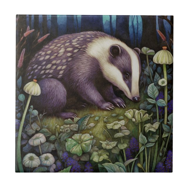 Carreau Carrelage en céramique Badger de minuit (Devant)