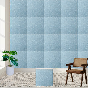 Carreau Carrelage en céramique bleu clair Parties scintill