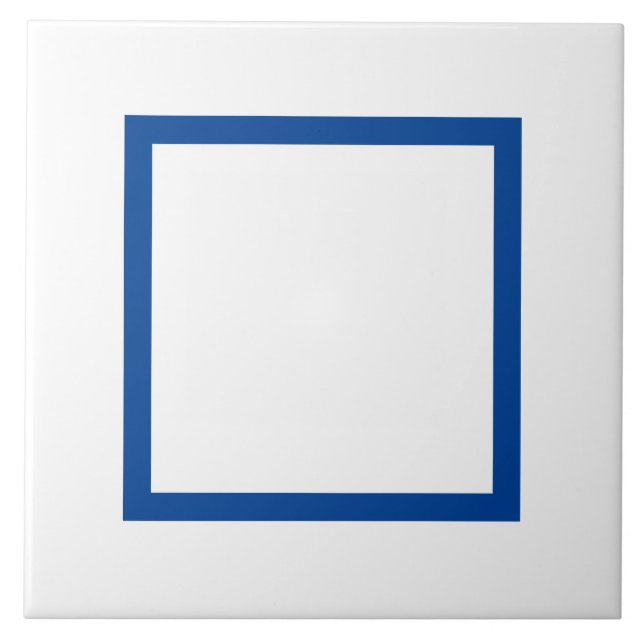 Carreau Carrelage en céramique bleu et blanc - (2) (Devant)