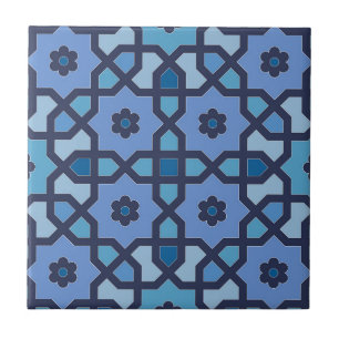Carreau Carrelage en céramique bleu marocain