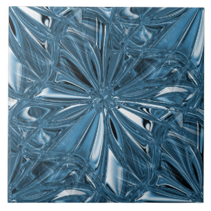 Carreau Carrelage en céramique bleue transparente