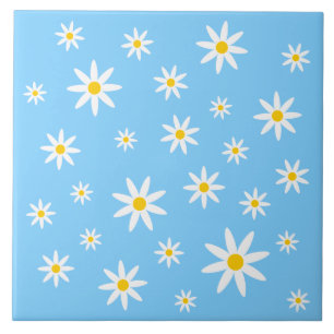 Carreau Carrelage en céramique Blue Daisy
