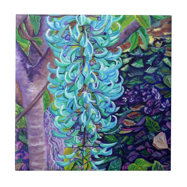 Carreau Carrelage en céramique Blue Jade Vine (Devant)