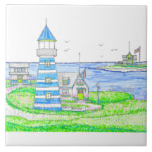 Carrelage en céramique Blue Lighthouse