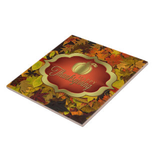 Carreau Carrelage en céramique - Bon thanksgiving automnal