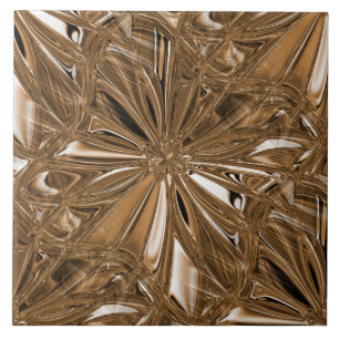 Carreau Carrelage en céramique Brown en cuivre transparent