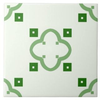 Carreau Carrelage en céramique - Carrelage vert Motif sur 