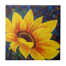 Carrelage en céramique couleur tournesol