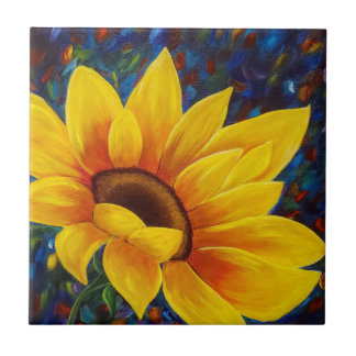 Carreau Carrelage en céramique couleur tournesol