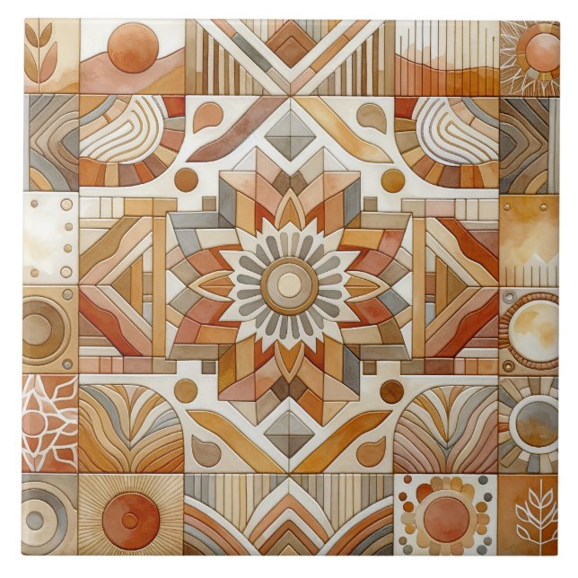 Carreau Carrelage en céramique Couleurs du désert (Devant)