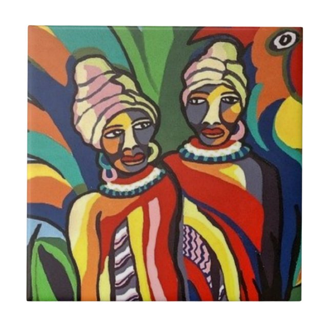 Carreau Carrelage en céramique Culture rustique africaine (Devant)