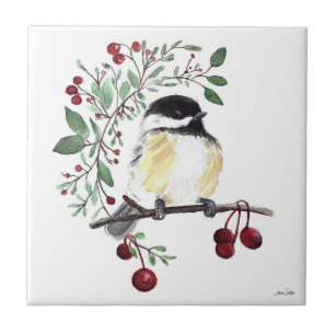 Carreau Carrelage en céramique Cute Chickadee