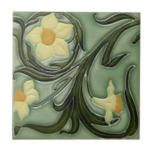 Carreau Carrelage en céramique - Daffodiques Art Nouveau 3