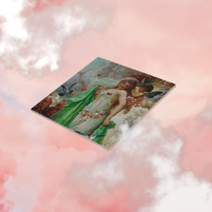 Carreau Carrelage en céramique d'art victorien