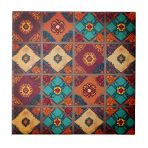 Carrelage en céramique d'automne de Bohême