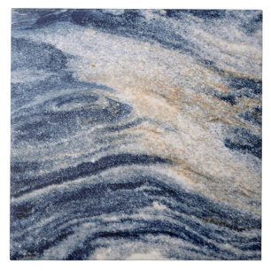 Carreau Carrelage en céramique de Blue Orange Marble Swir