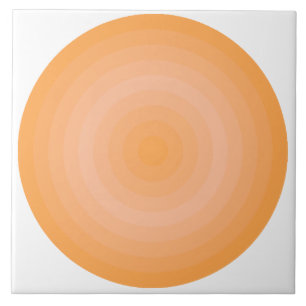 Carreau Carrelage en céramique de cercles orange flou