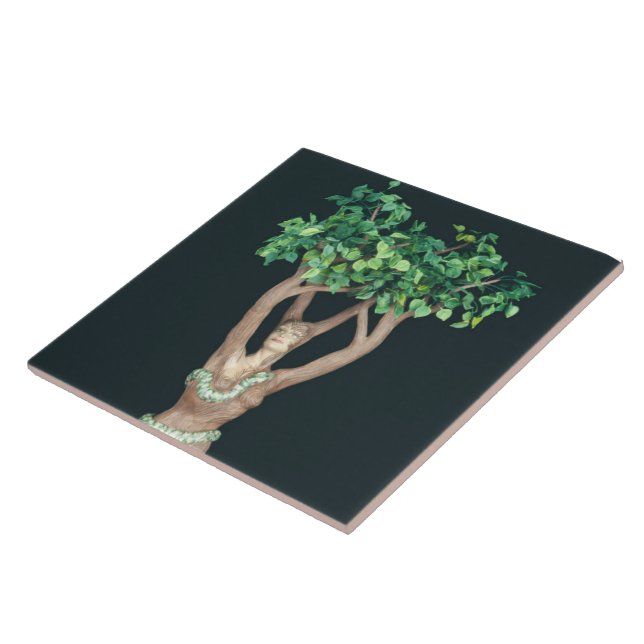 Carreau Carrelage en céramique de la déesse de l'arbre (Côté)