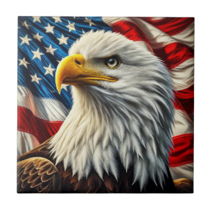 Carreau Carrelage en céramique de l'aigle patriotique
