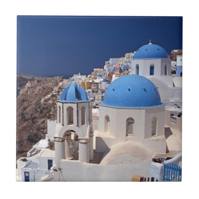 Carreau Carrelage en céramique de Santorin Grèce (Devant)