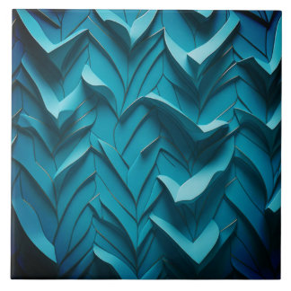 Carreau Carrelage en céramique décorative "Turquoise Waves