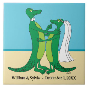 Carreau Carrelage en céramique des Alligators Mariages