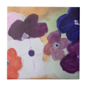 Carreau Carrelage en céramique des Anémones de printemps