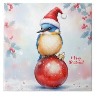 Carreau Carrelage en céramique des oiseaux de Noël