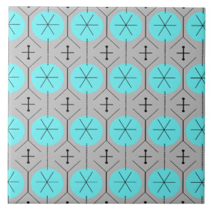 Carreau Carrelage en céramique des points turquoise atomi