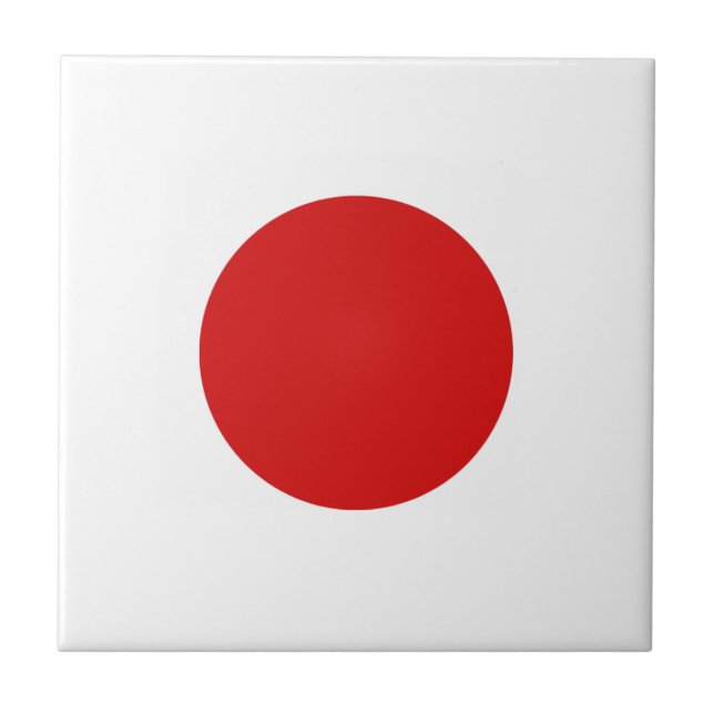 Carreau Carrelage en céramique du drapeau japonais (Devant)