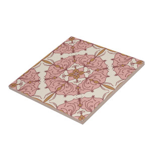 Carreau Carrelage en céramique en fibre de fer rose