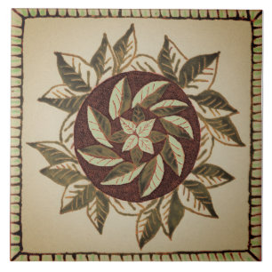 Carreau Carrelage en céramique feuille brun et brun