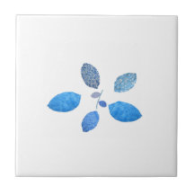 Carrelage en céramique fleurie