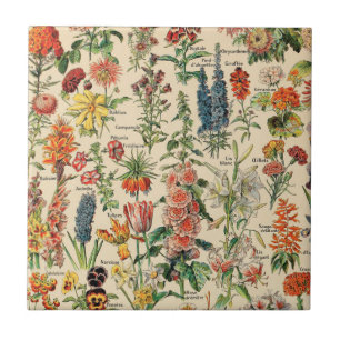 Carreau Carrelage en céramique Fleurs vintages