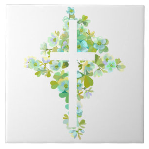 Carreau Carrelage en céramique Floral Cross