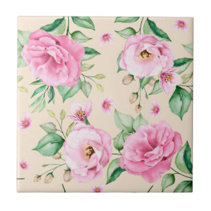 Carreau Carrelage en céramique florale
