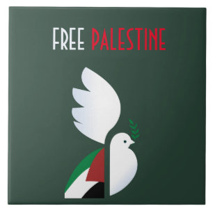 Carreau Carrelage en céramique Free Palestine - Art politi
