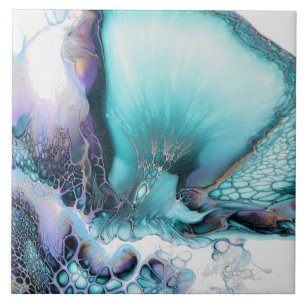 Carreau Carrelage en céramique - Giclée d'encre d'alcool A