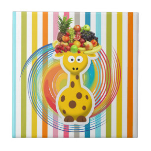 Carreau Carrelage en céramique Giraffe Fruit Coloris color