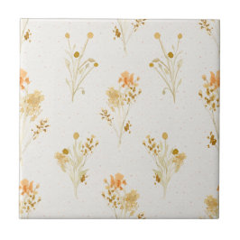 Carreau Carrelage en céramique Golden Fleur sauvage Speckl