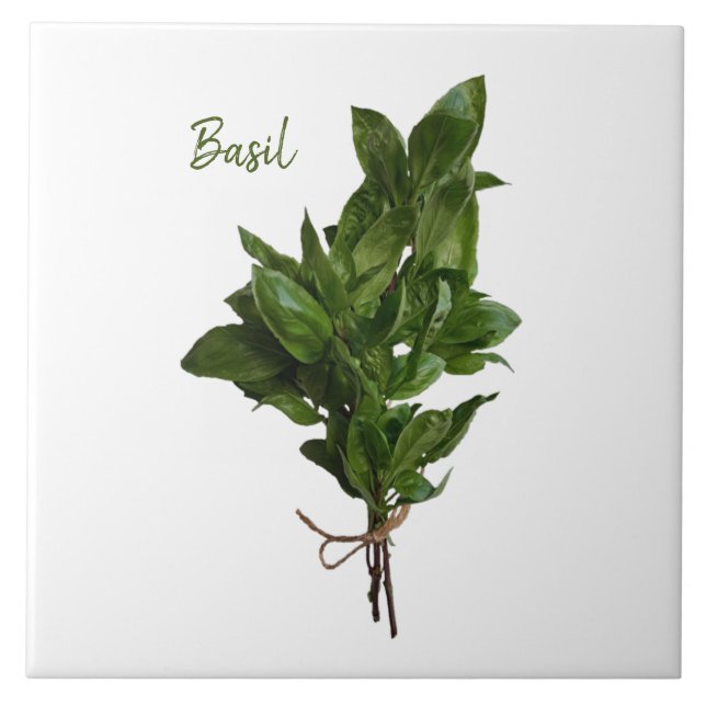 Carreau Carrelage en céramique Green Basil Herb (Devant)