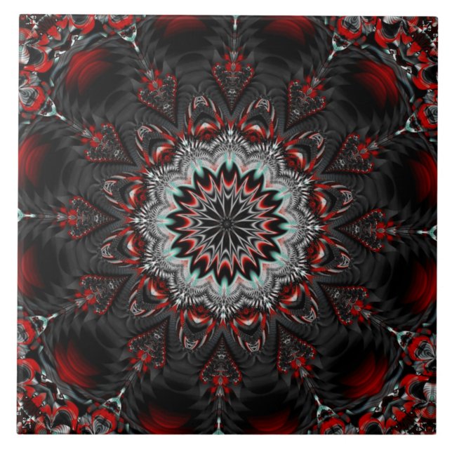 Carreau Carrelage en céramique gris rouge (Devant)