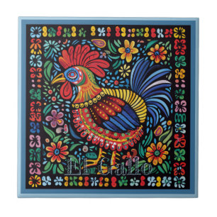 Carreau Carrelage en céramique Huichol Loteria : Carrelage