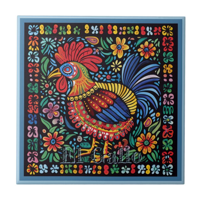 Carreau Carrelage en céramique Huichol Loteria : Carrelage (Devant)