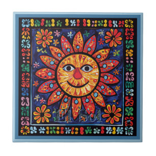 Carreau Carrelage en céramique Huichol Loteria : Carrelage