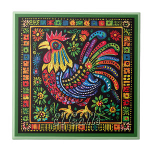 Carreau Carrelage en céramique Huichol Loteria : Carrelage