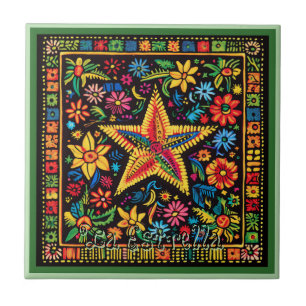 Carreau Carrelage en céramique Huichol Loteria : La Estrel